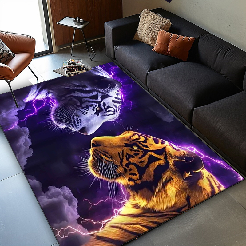 Interior Design Your Home - Karpet motif harimau dengan efek elektrik