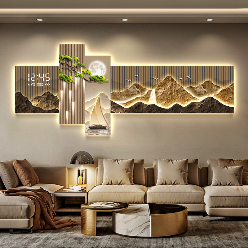 Jam Dinding Ruang Tamu Kamar T - Interior Design Vintage Modern ulasan dan harga