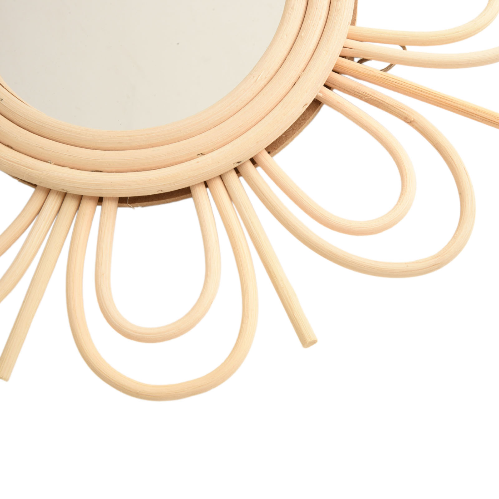 Cermin Gantung Rotan Bohemian  - Rattan Mirror Round ulasan dan harga