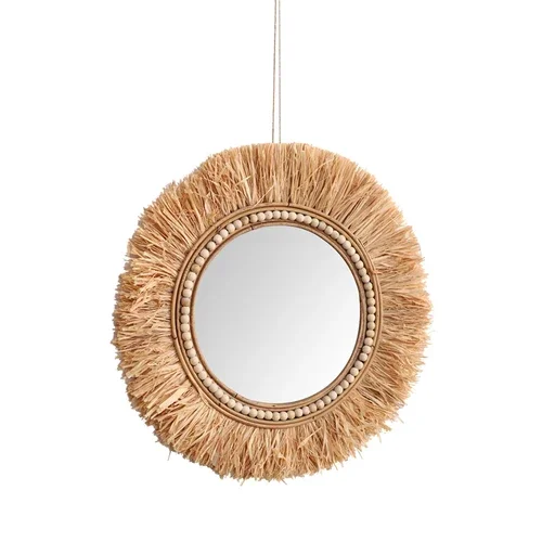 Cermin Dekoratif Rotan untuk K - Rattan Mirror Round ulasan dan harga
